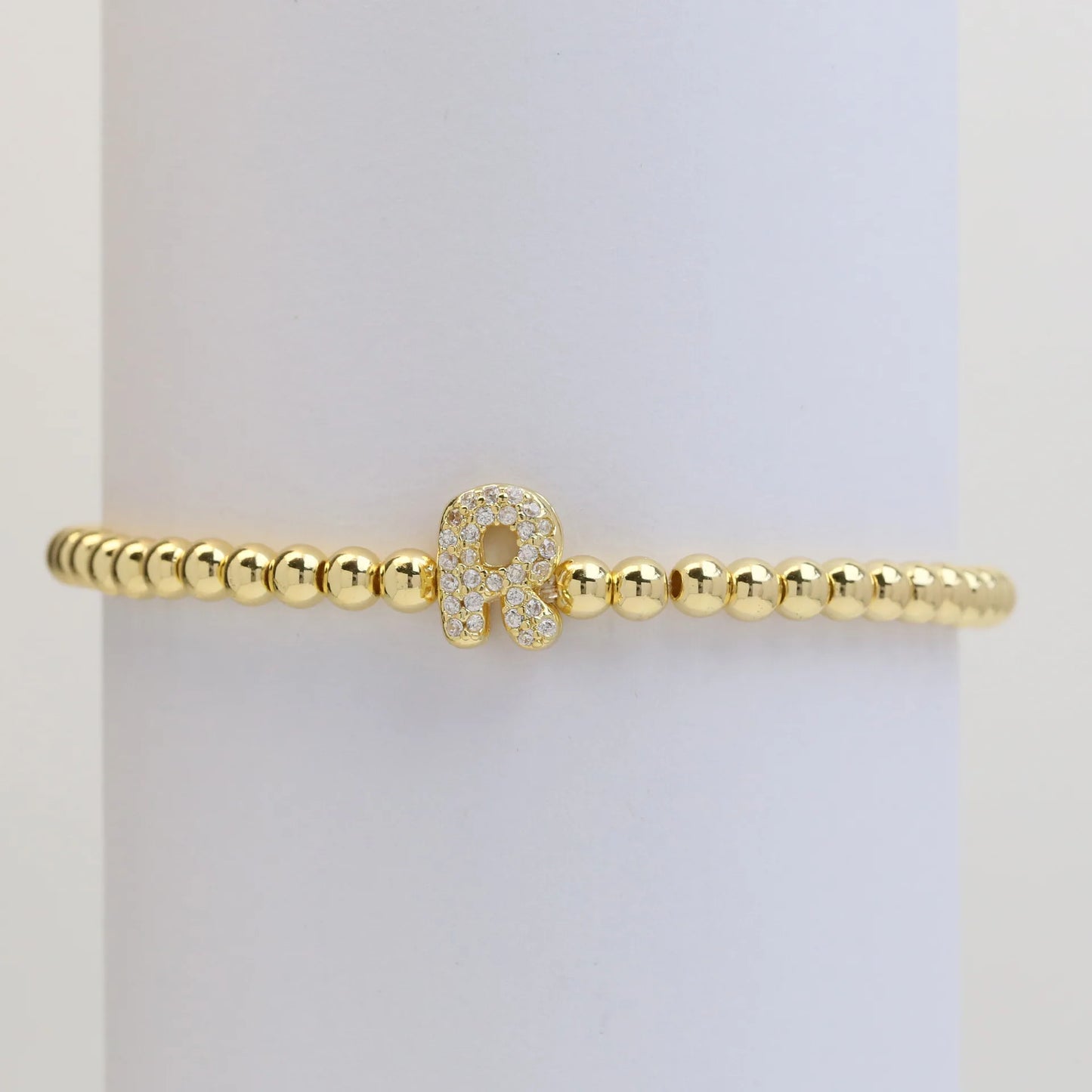 Classic Fashion Zircon Letter Charm Women Bracelet Luxury A-Z Initials Adjustable Chain Bracelet For Women Jewelry Gift