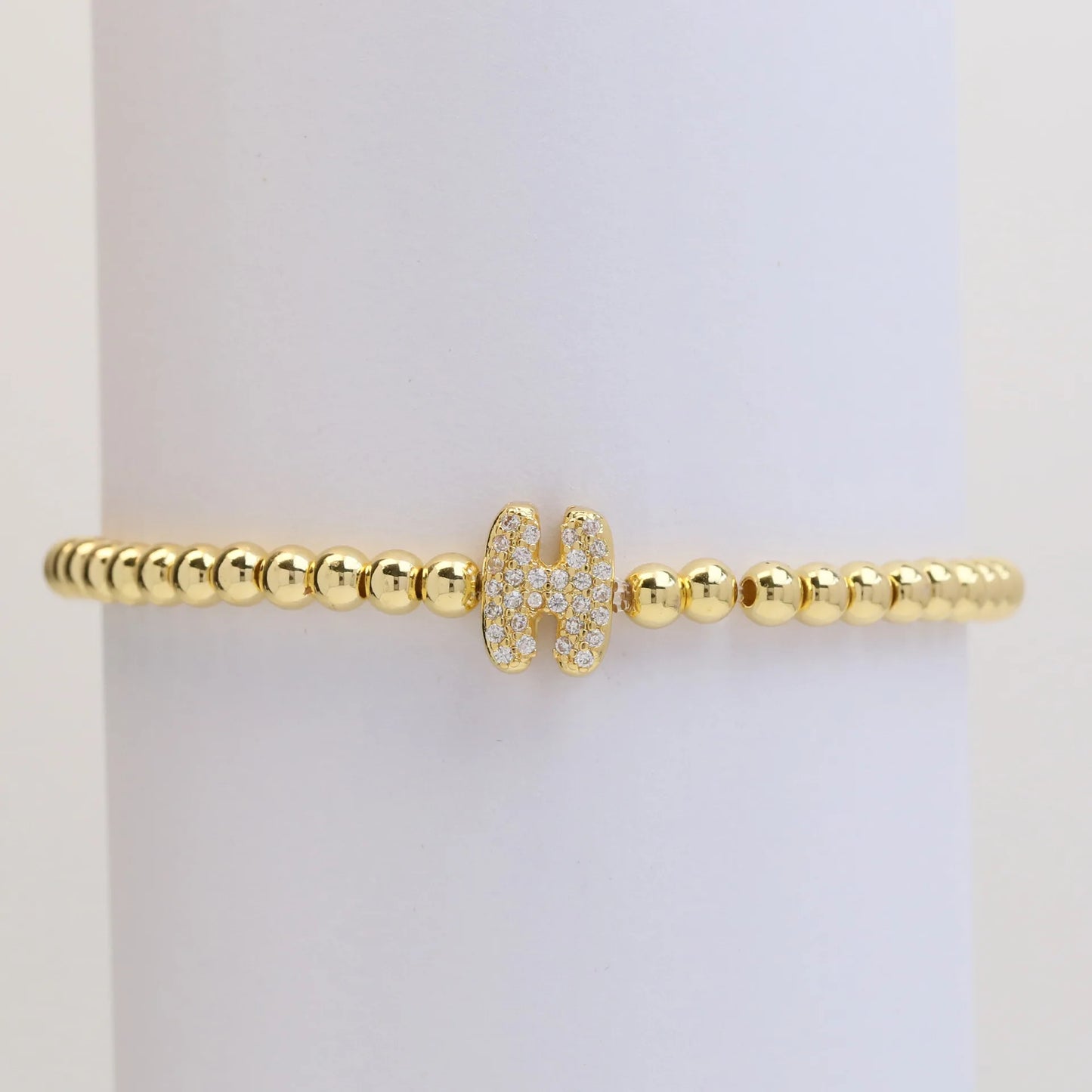 Classic Fashion Zircon Letter Charm Women Bracelet Luxury A-Z Initials Adjustable Chain Bracelet For Women Jewelry Gift