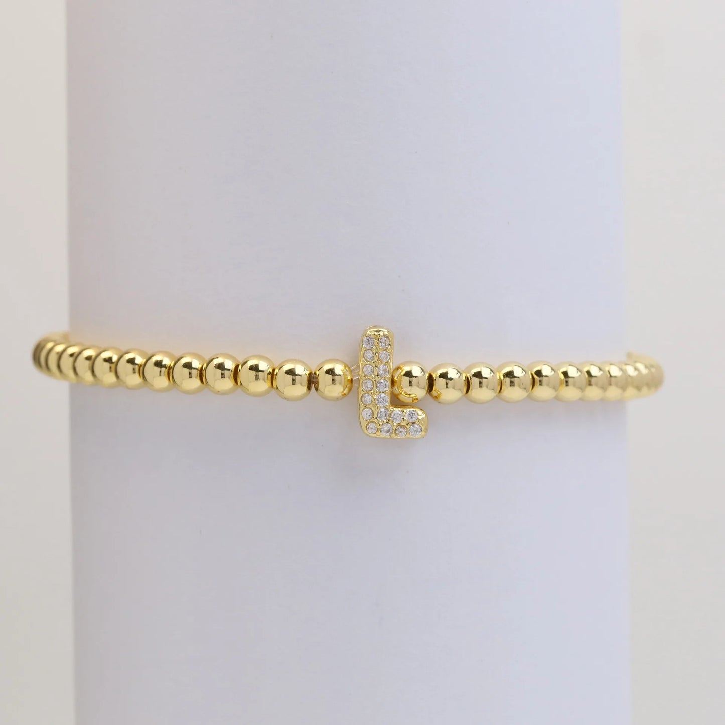 Classic Fashion Zircon Letter Charm Women Bracelet Luxury A-Z Initials Adjustable Chain Bracelet For Women Jewelry Gift