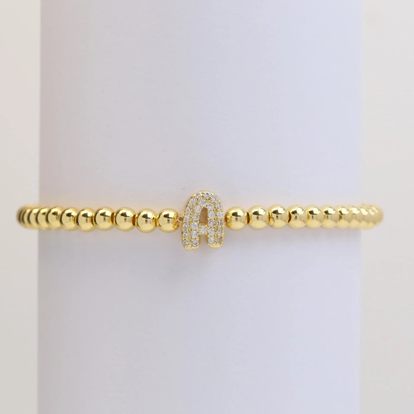 Classic Fashion Zircon Letter Charm Women Bracelet Luxury A-Z Initials Adjustable Chain Bracelet For Women Jewelry Gift