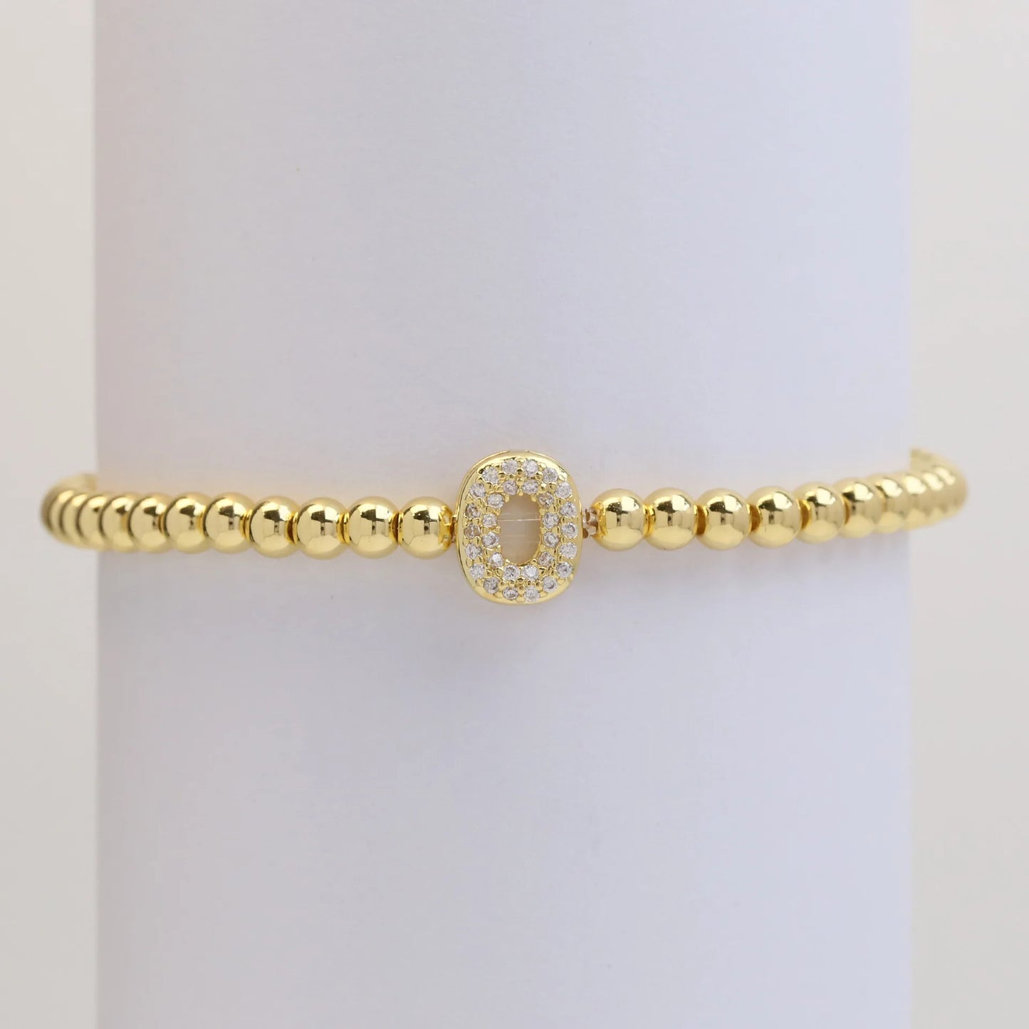 Classic Fashion Zircon Letter Charm Women Bracelet Luxury A-Z Initials Adjustable Chain Bracelet For Women Jewelry Gift